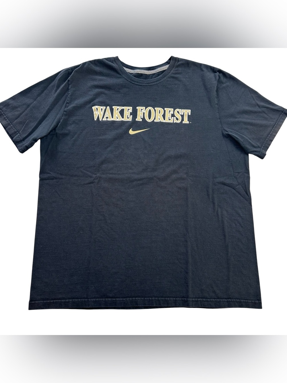 Nike Y2K Wake Forest Demon Deacons Men’s Cotton Black T-Shirt size XL